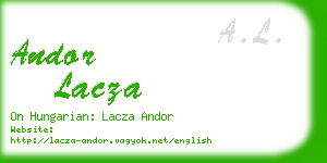 andor lacza business card